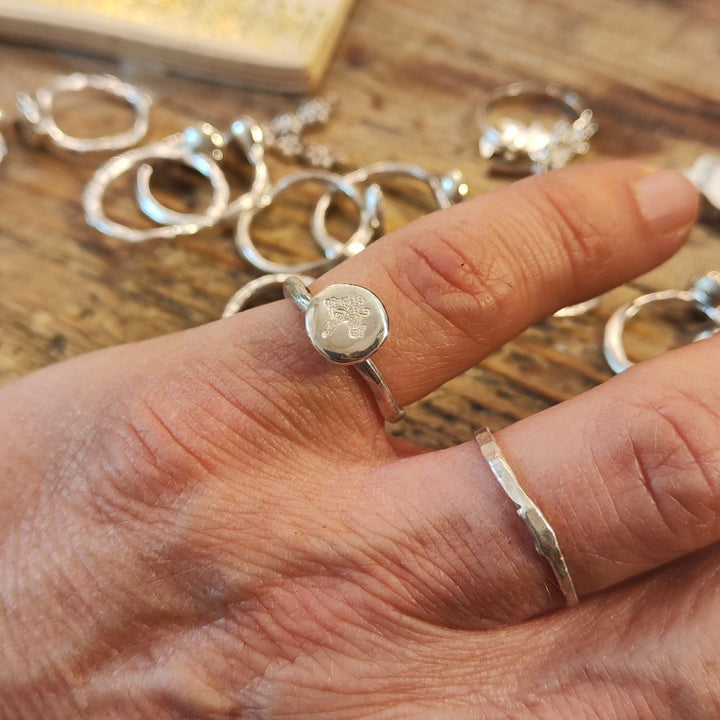 Anello artigianale in argento 925 - TREE