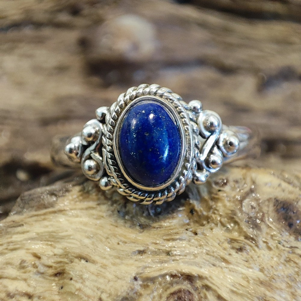 Anello con lapislazzuli in argento 925 - DRUAM