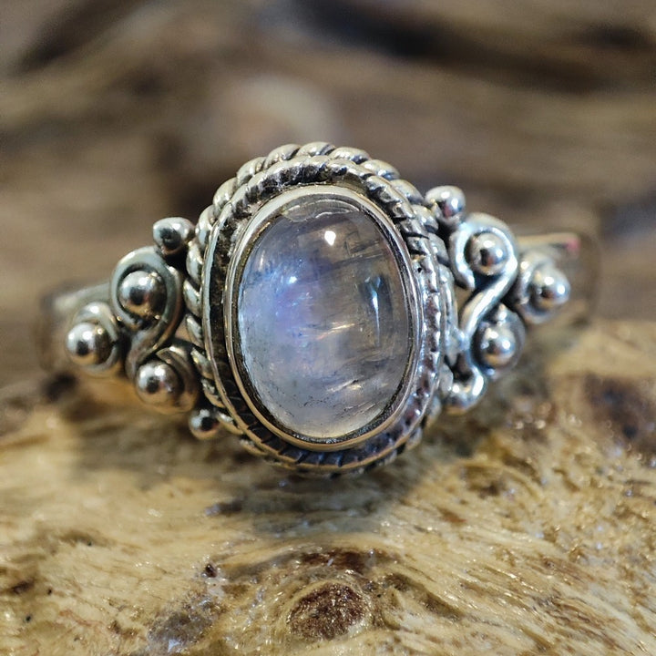 Anello con pietra di luna in argento 925 - DRUAM