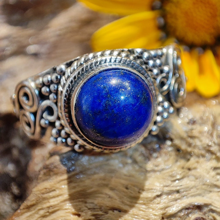 Ethno-Ring mit Stein aus 925er Silber - IONOS