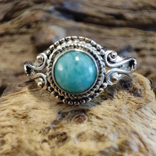 Anello con pietra e filigrana in argento 925 - NARUNA