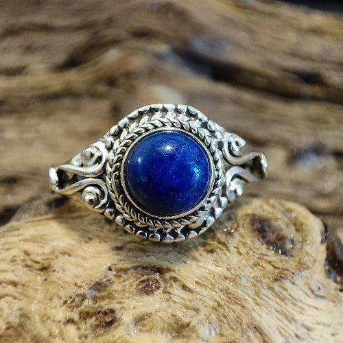 Anello con pietra e filigrana in argento 925 - NARUNA