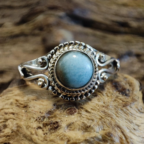 Anello con pietra e filigrana in argento 925 - NARUNA