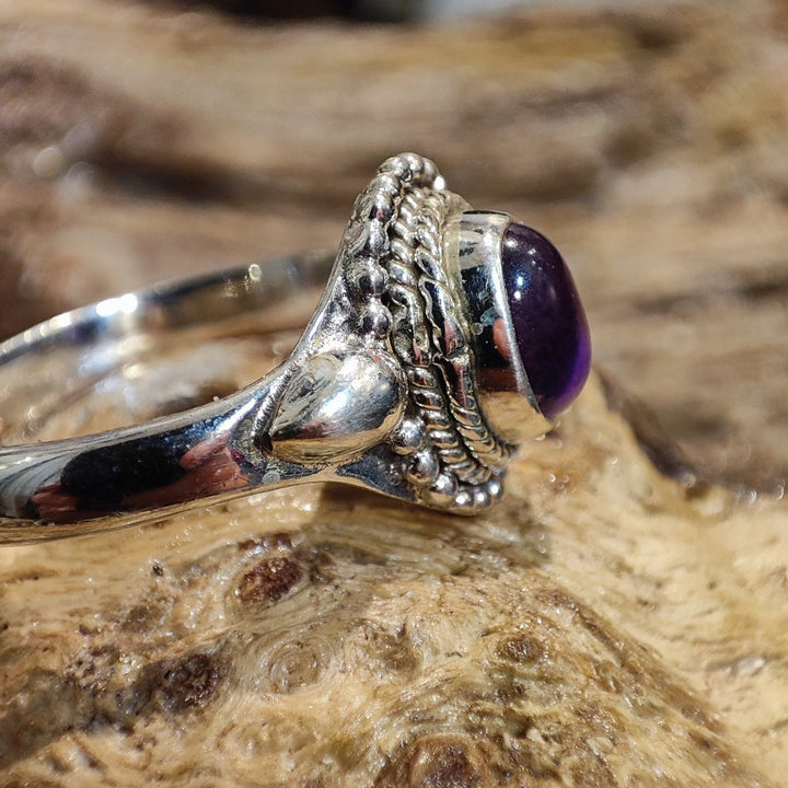Anello etnico con pietra in argento 925 - RUAND