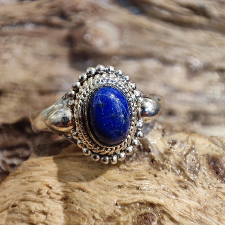 Anello etnico con lapislazzuli in argento 925 - RUAND