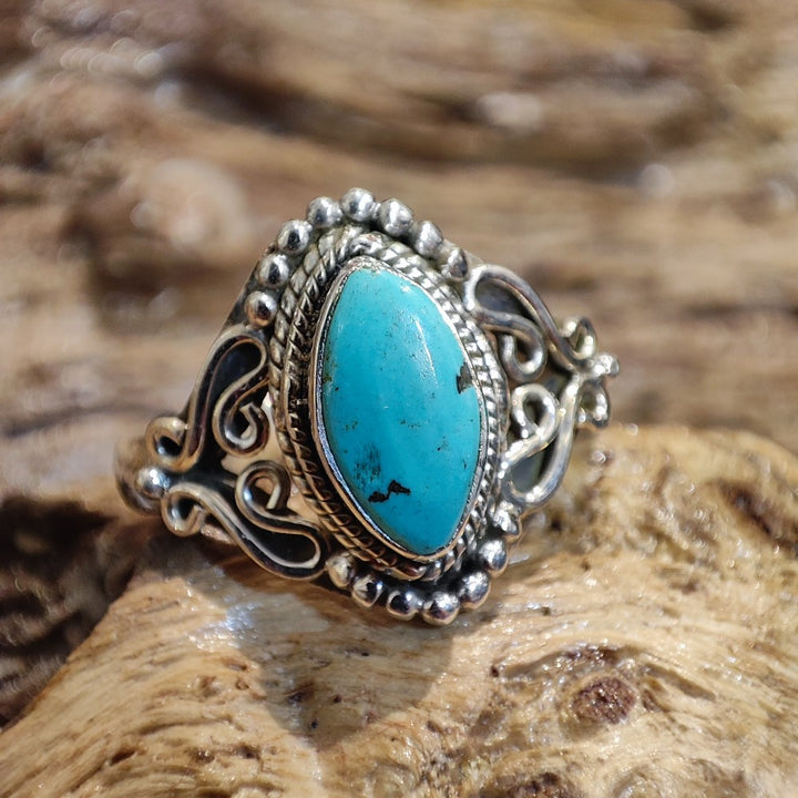 Anello con turchese in argento 925 - SOMOS