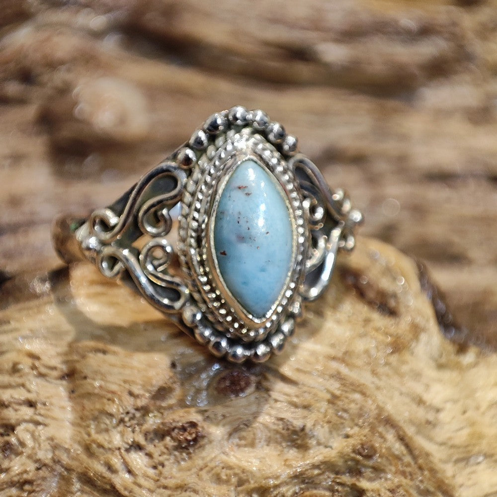 Anello con larimar in argento 925 - SOMOS