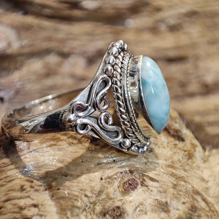 Anello con larimar in argento 925 - SOMOS