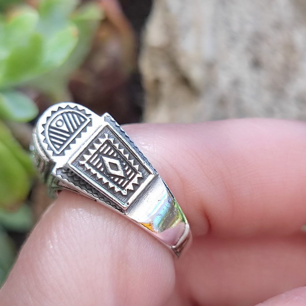 Anello etnico in argento 925 - BHIAR