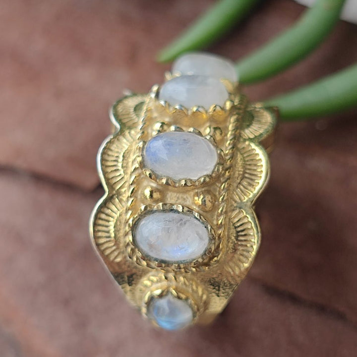 ANELLO Barocco con pietra in ottone - CASANOVA