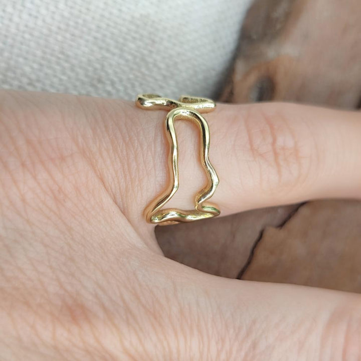Anello in bronzo giallo 925 Elba a Porter - ELBA light#materiale_bronzo-giallo
