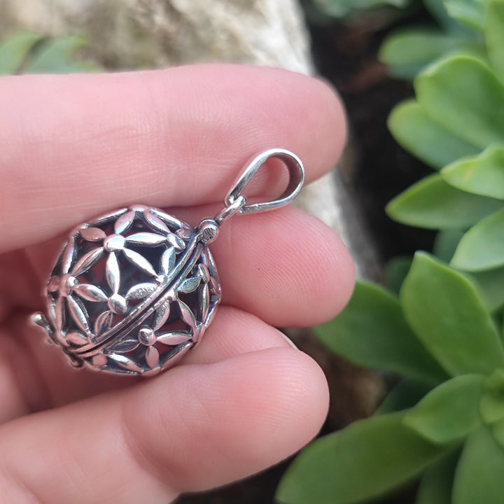 Ciondolo in argento 925 sfera traforata - RAMSAR
