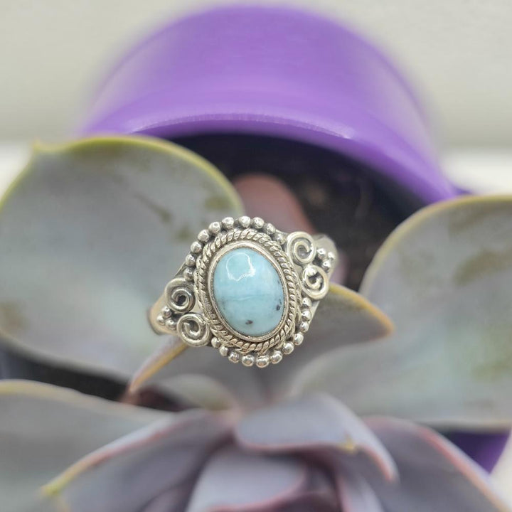 Anello etnico in argento 925 con pietra - BODHAN