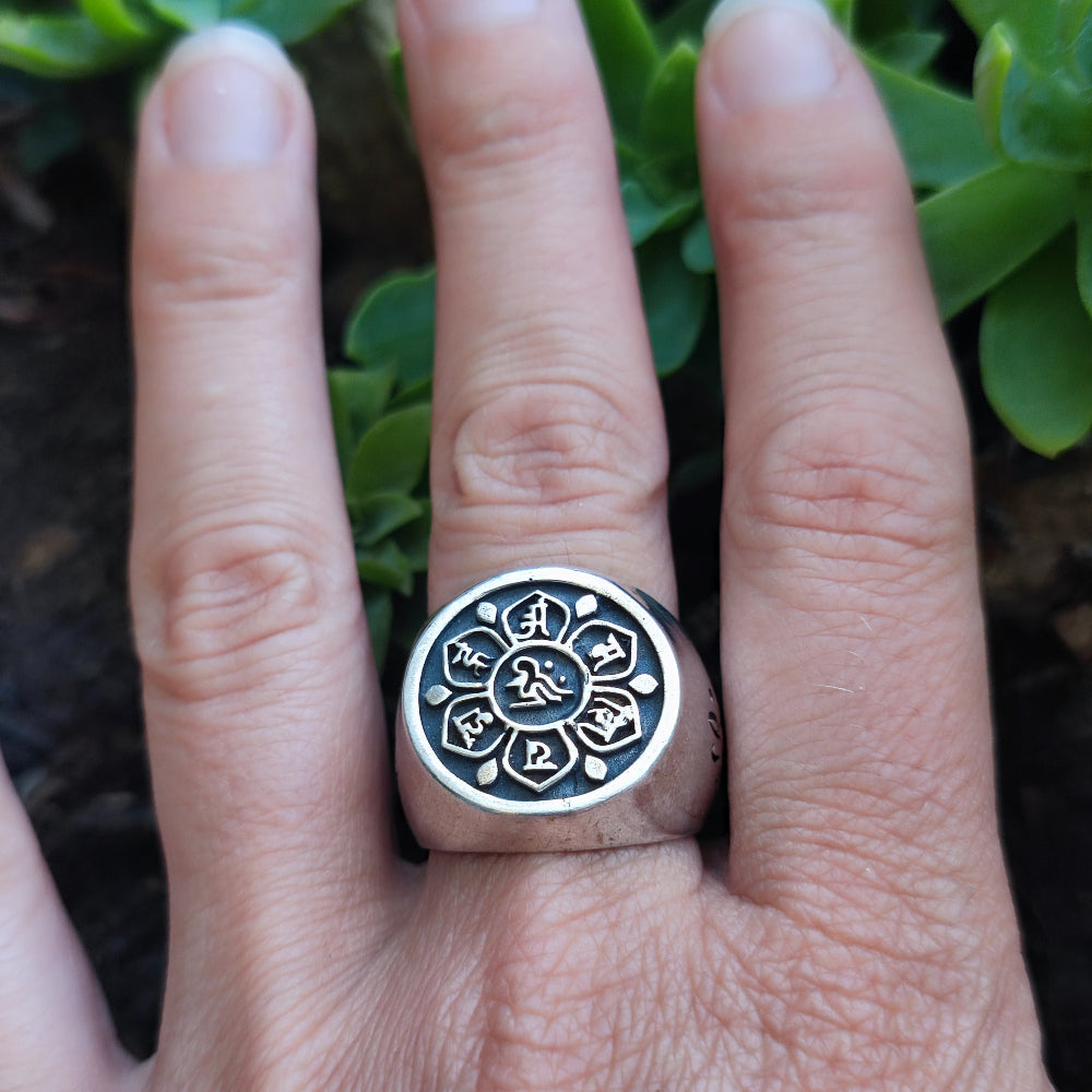 ANELLO a fascia in argento 925 OM - BAREILLY