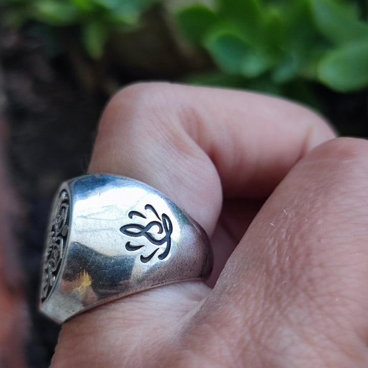 ANELLO a fascia in argento 925 OM - BAREILLY