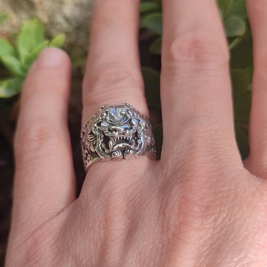 ANELLO etnico a fascia in argento 925 - BARONG