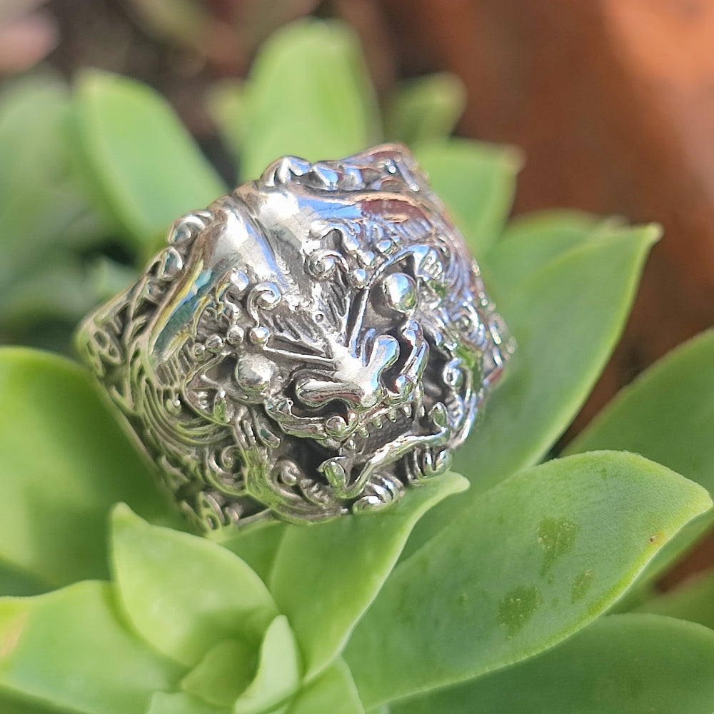 ANELLO etnico a fascia in argento 925 - BARONG