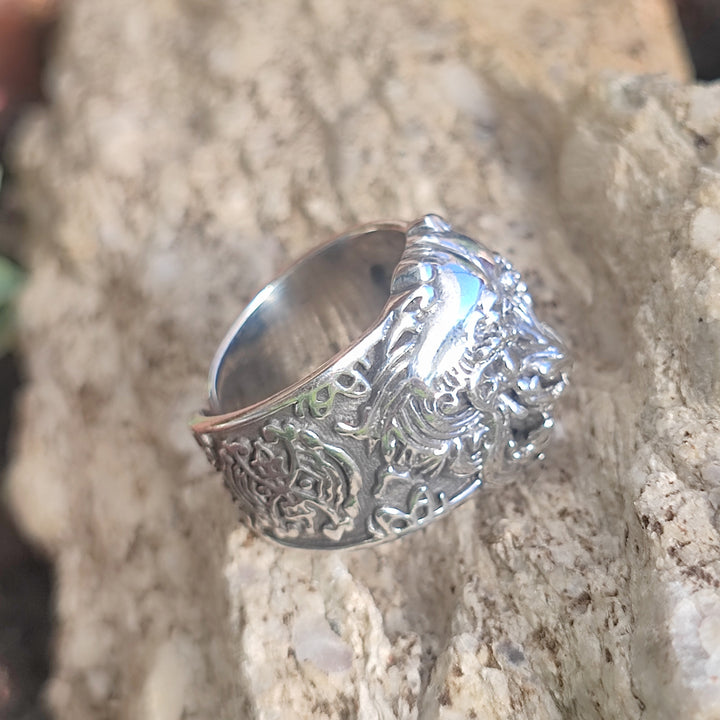 ANELLO etnico a fascia in argento 925 - BARONG