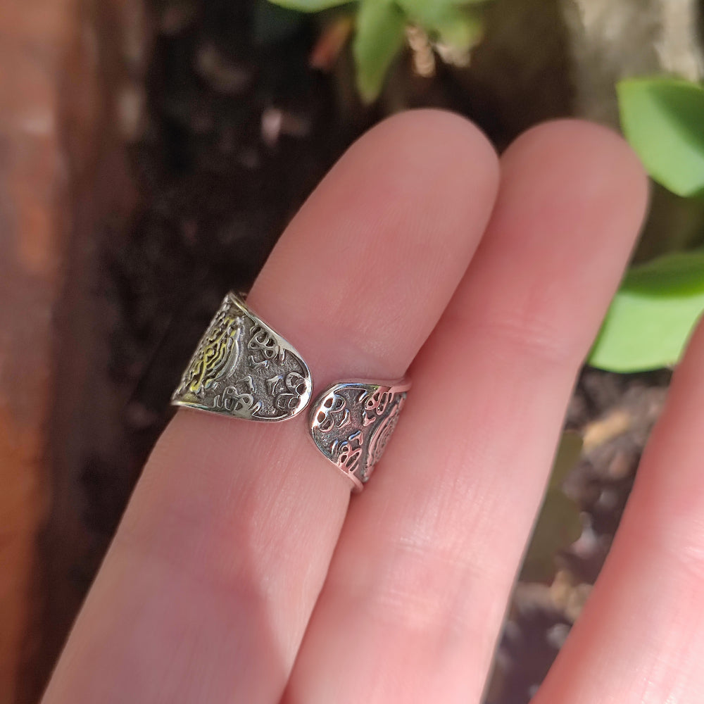 ANELLO etnico a fascia in argento 925 - BARONG