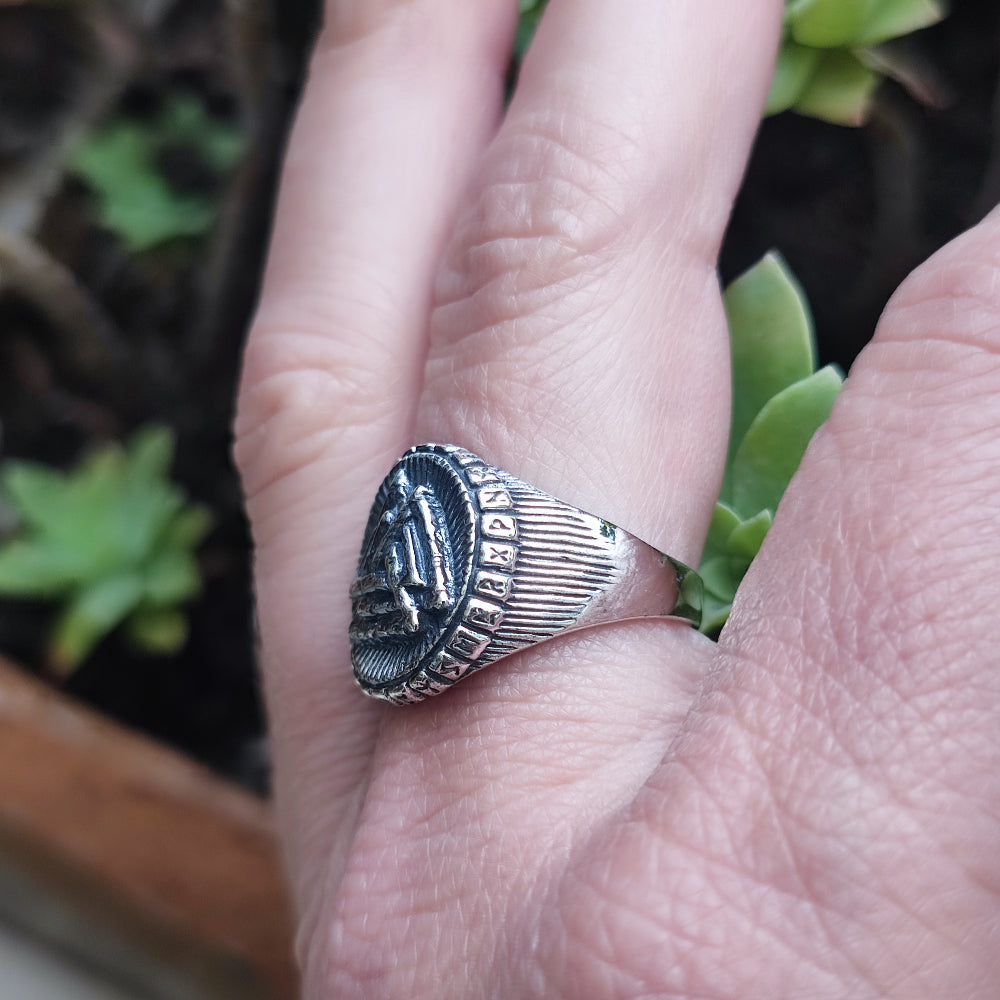 Anello etnico in argento 925 - ODIN