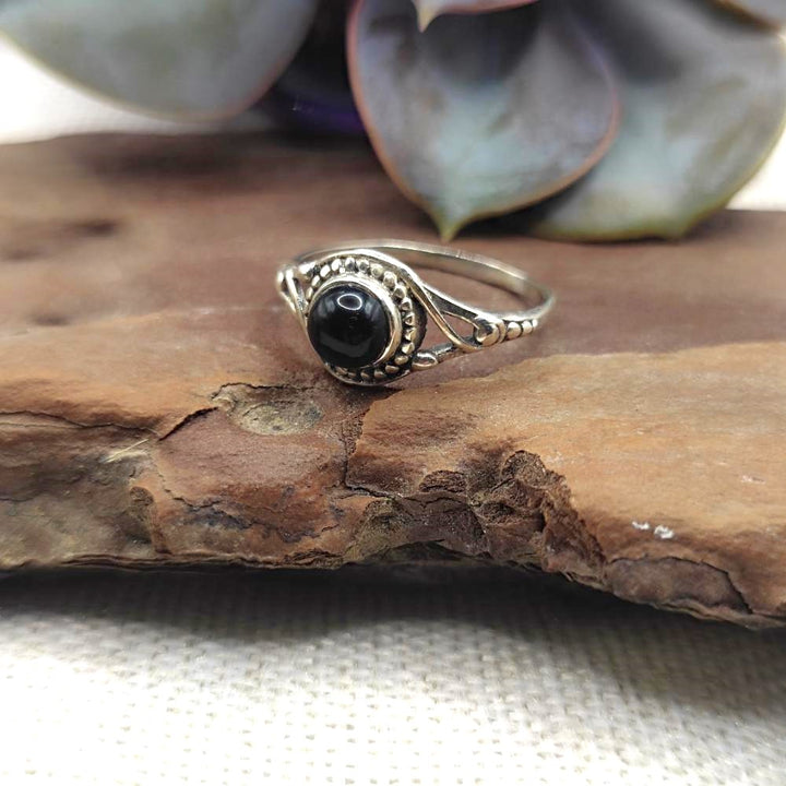 Anello in argento 925 con pietra - AMADALAVALASA