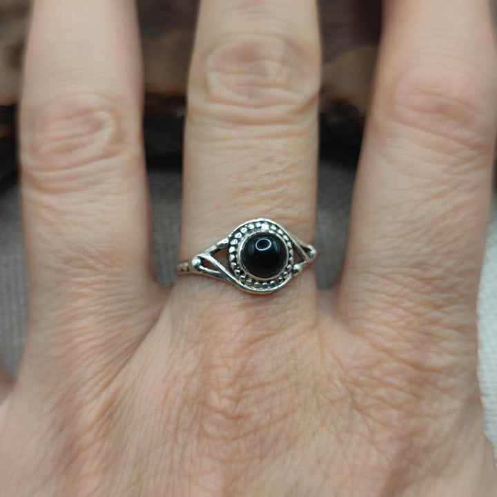Anello in argento 925 con pietra - AMADALAVALASA