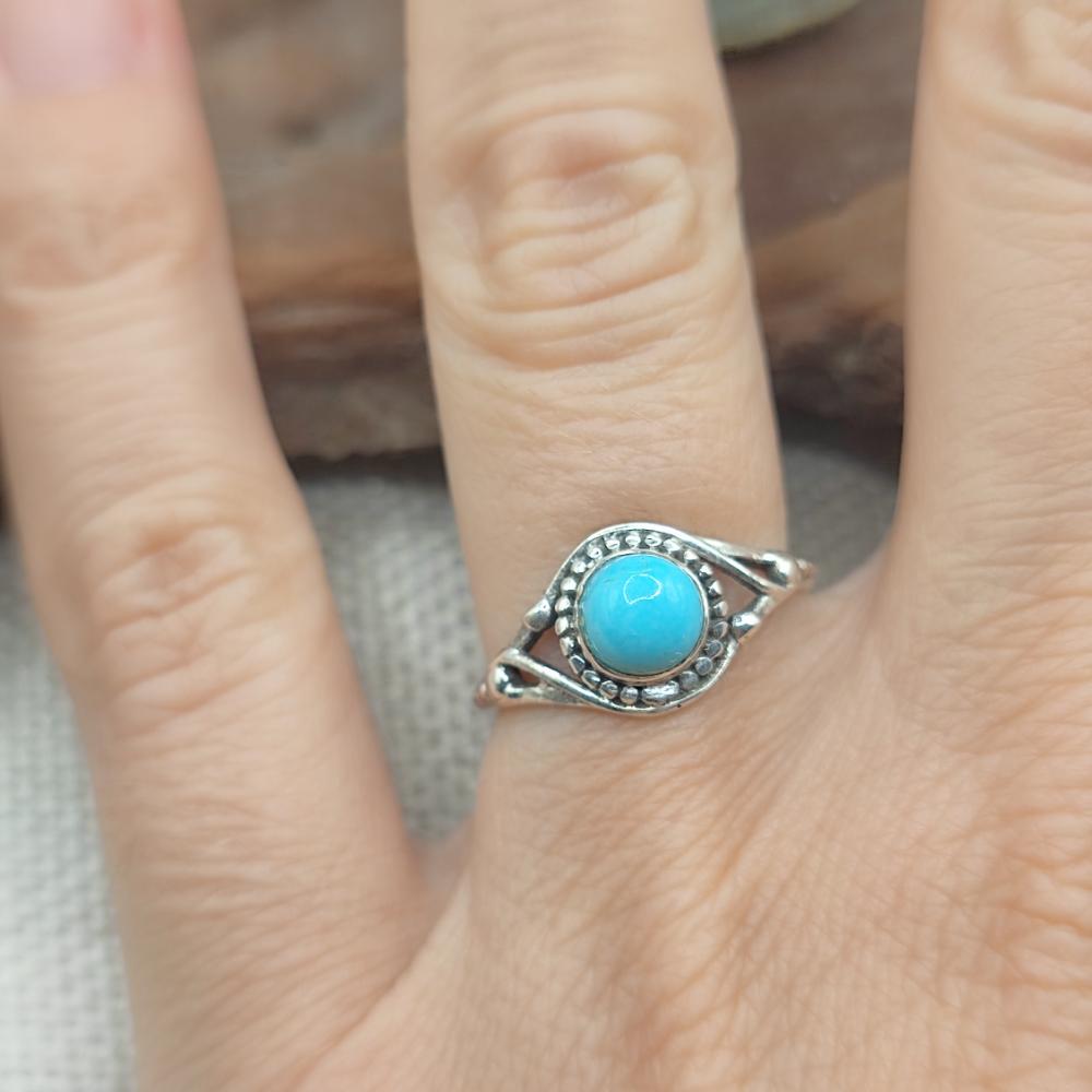 Anello in argento 925 con pietra - AMADALAVALASA