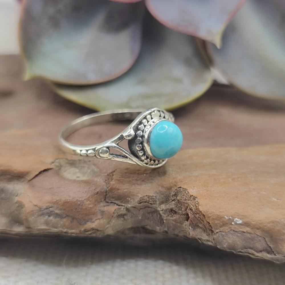 Anello in argento 925 con pietra - AMADALAVALASA
