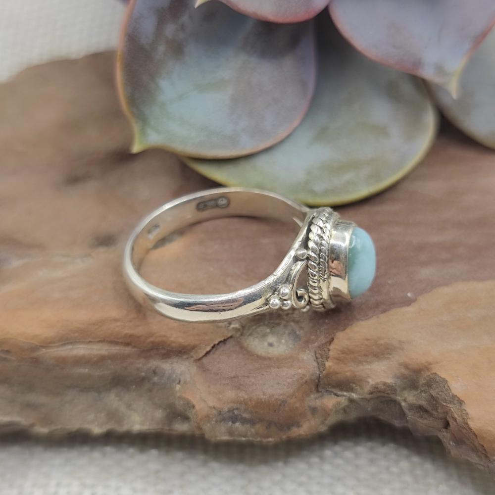 Anello etnico in argento 925 con pietra - CHATAKONDA