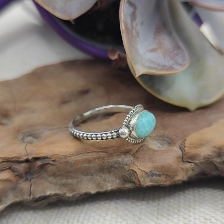 Anello etnico in argento 925 con pietra - DASNAPUR