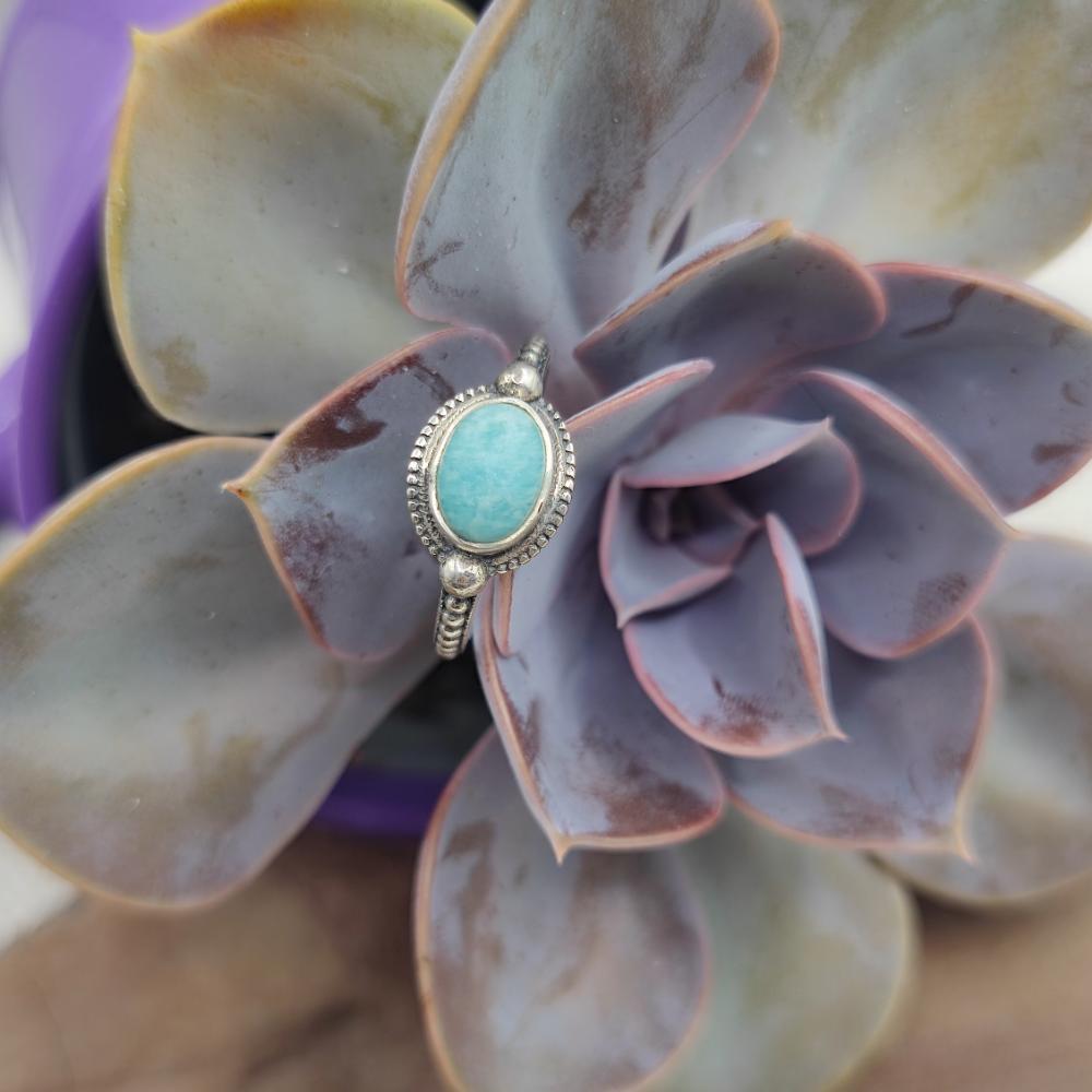 Anello etnico in argento 925 con pietra - DASNAPUR