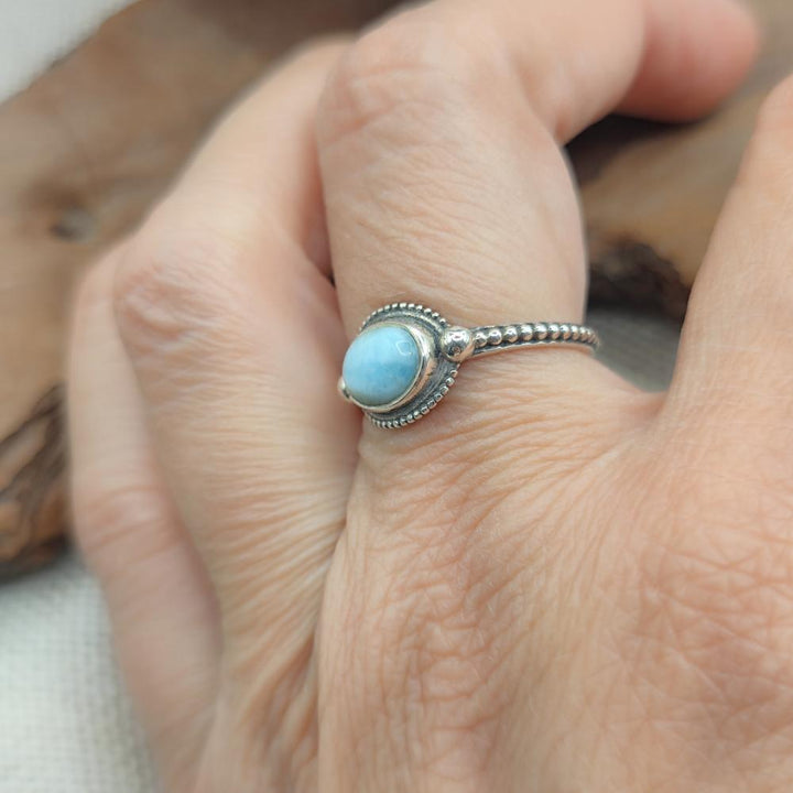 Anello etnico in argento 925 con pietra - DASNAPUR