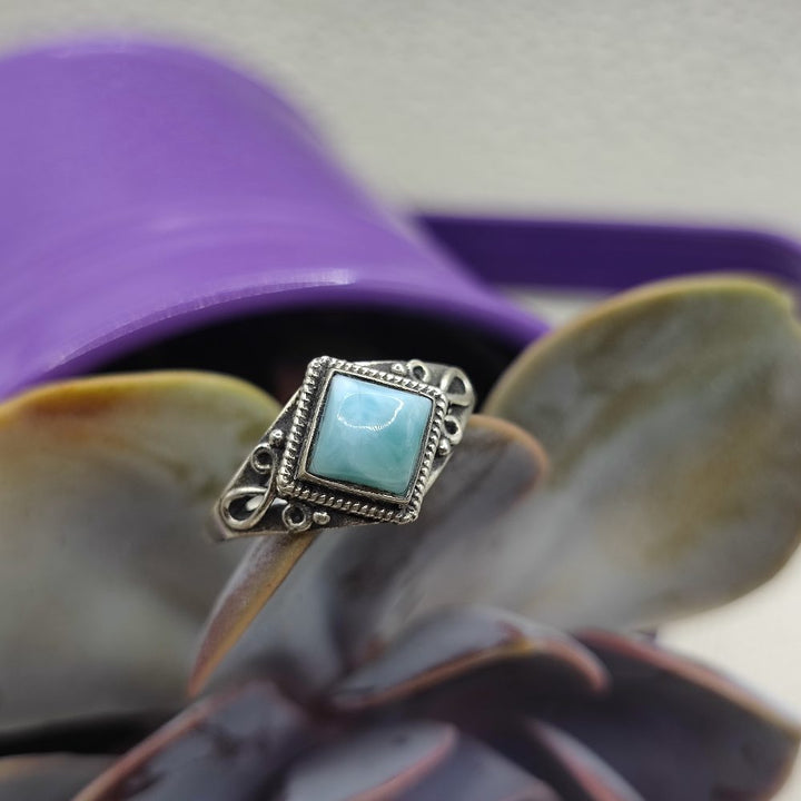 Anello etnico in argento 925 con pietra - EKAMBARA