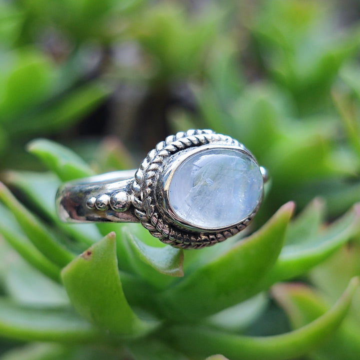 Anello etnico con pietra in argento 925 - MARAWILA