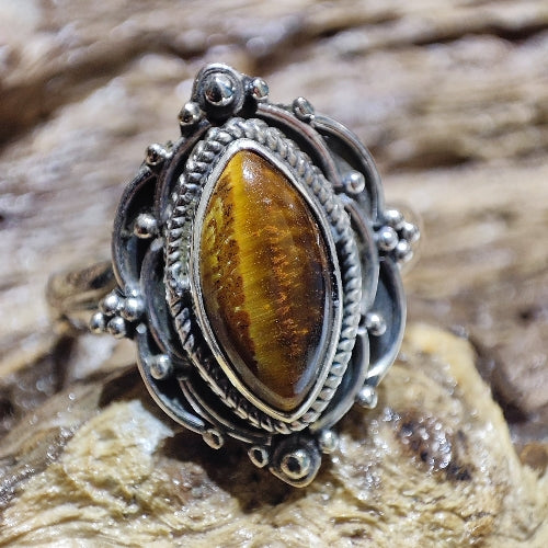 Anello con pietra in argento 925 DIMIT