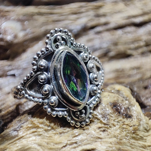 Anello con pietra in argento 925 - GARUDA