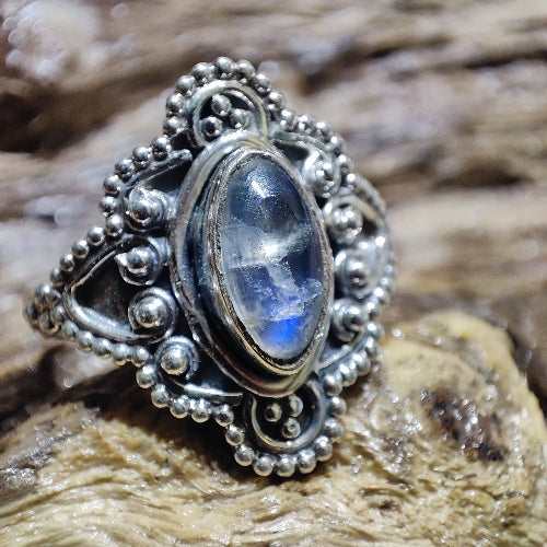 Anello con pietra in argento 925 - GARUDA