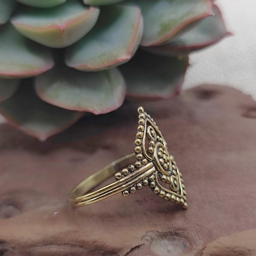 ANELLO etnico tradizionale in ottone - KORATLA