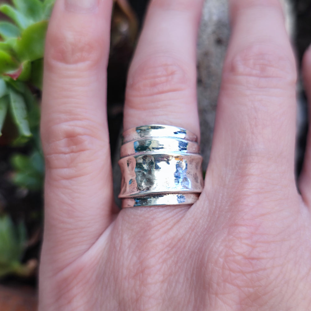 Anello etnico a fascia in argento 925 - BARUWA