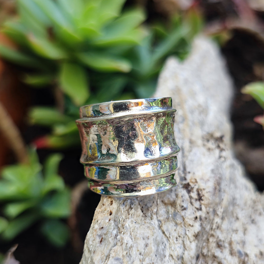 Anello etnico a fascia in argento 925 - BARUWA