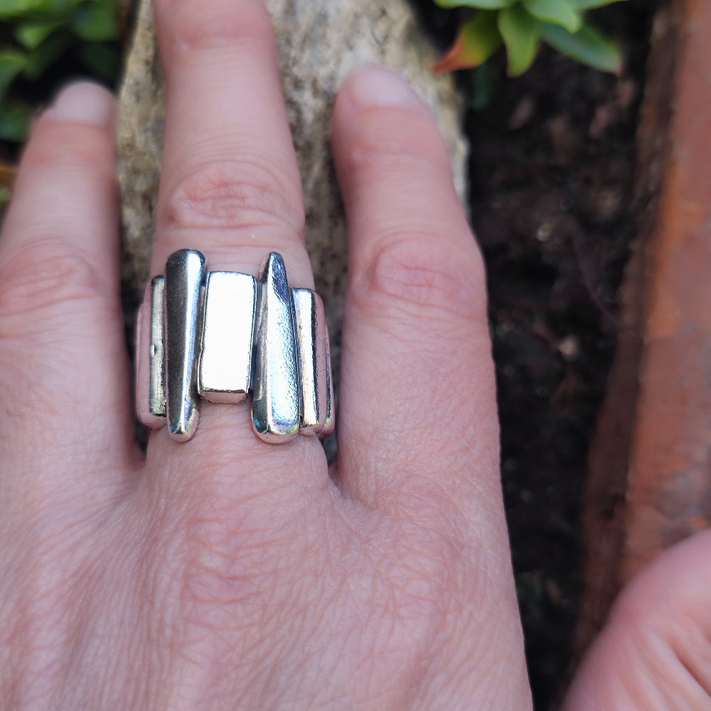 Anello a fascia in argento 925 - DURGARPUR