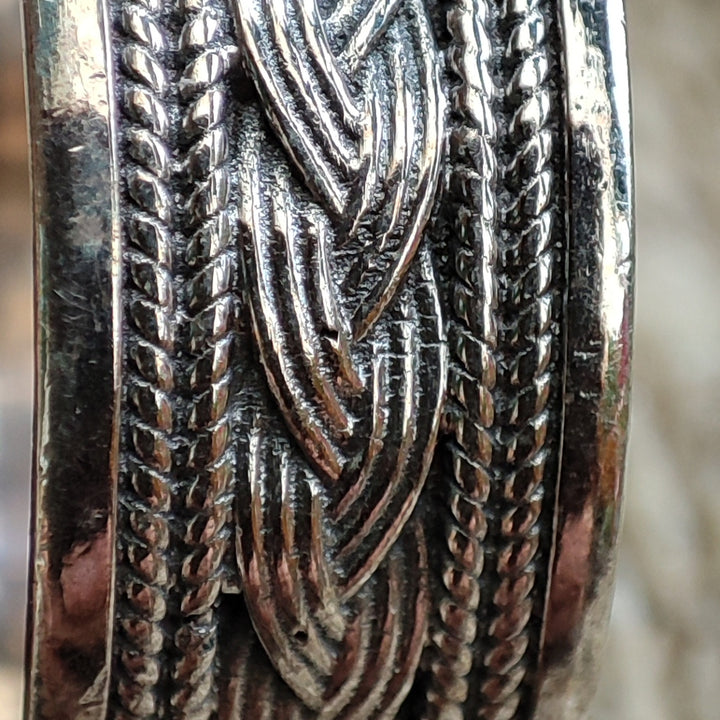 Anello fascia in argento 925 decorato - KACCHI