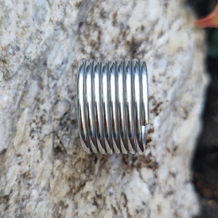 Anello a fascia in argento 925 - MAHDEWA
