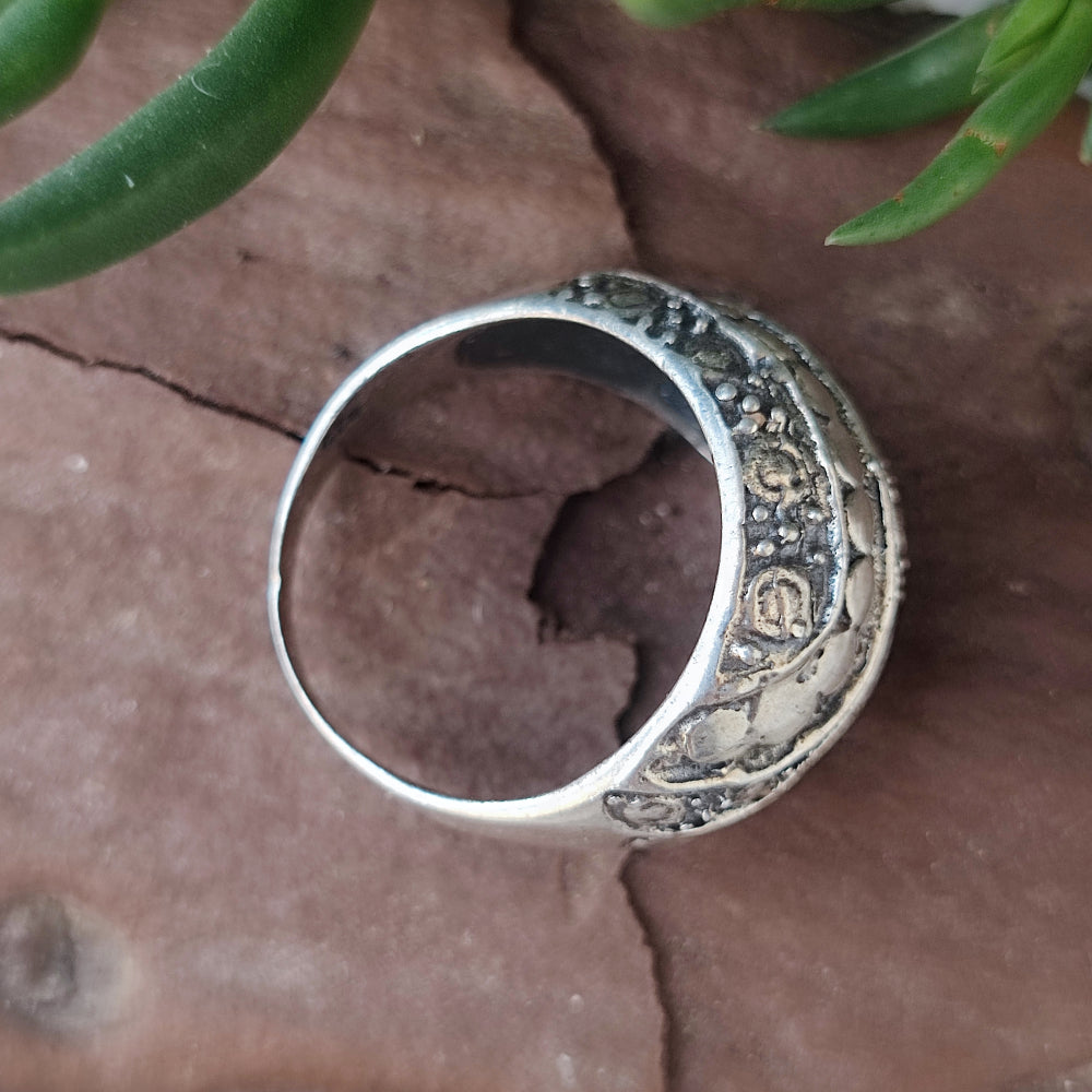 Anello etnico a fascia in argento 925 - SERPURA