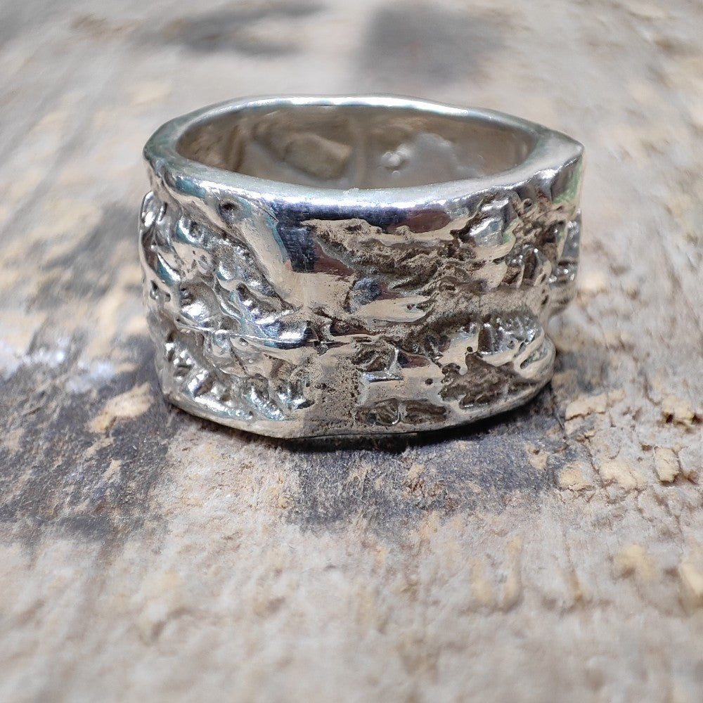 FASCIA polished 925 silver ring