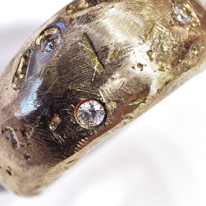 Anello artigianale in bronzo con pietra - SMART