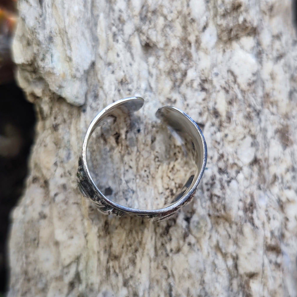Anello a fascia in argento 925 elefanti - NIKHIL