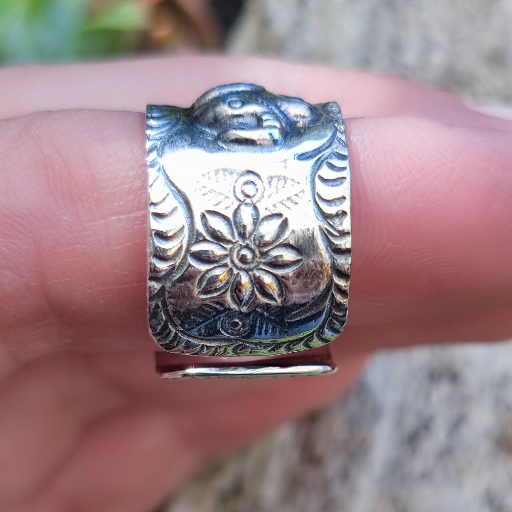 Anello a fascia in argento 925 elefanti - NIKHIL