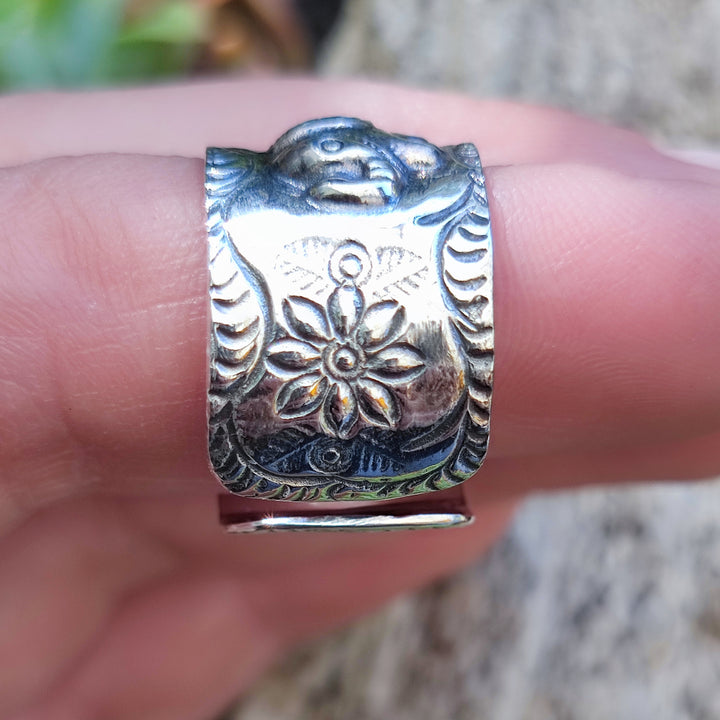 Anello a fascia in argento 925 elefanti - NIKHIL