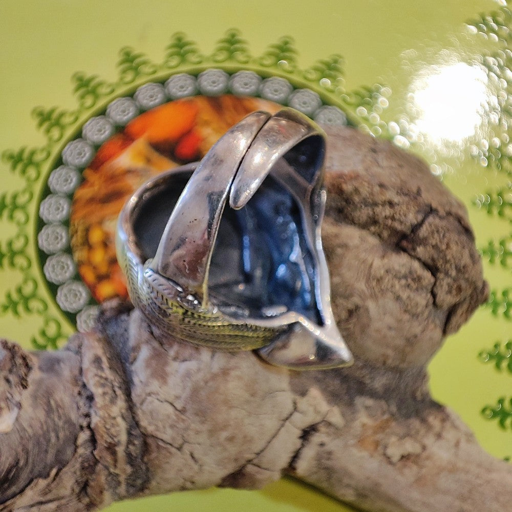 Anello con gufo in argento 925 - PUEO
